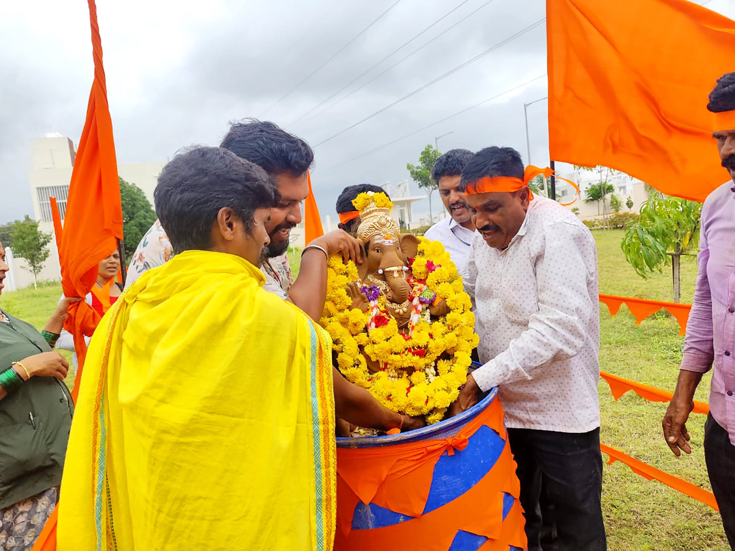 Gauri-Ganesh festival and National Sports Day celebration in RVK – Vijayanagar (6)