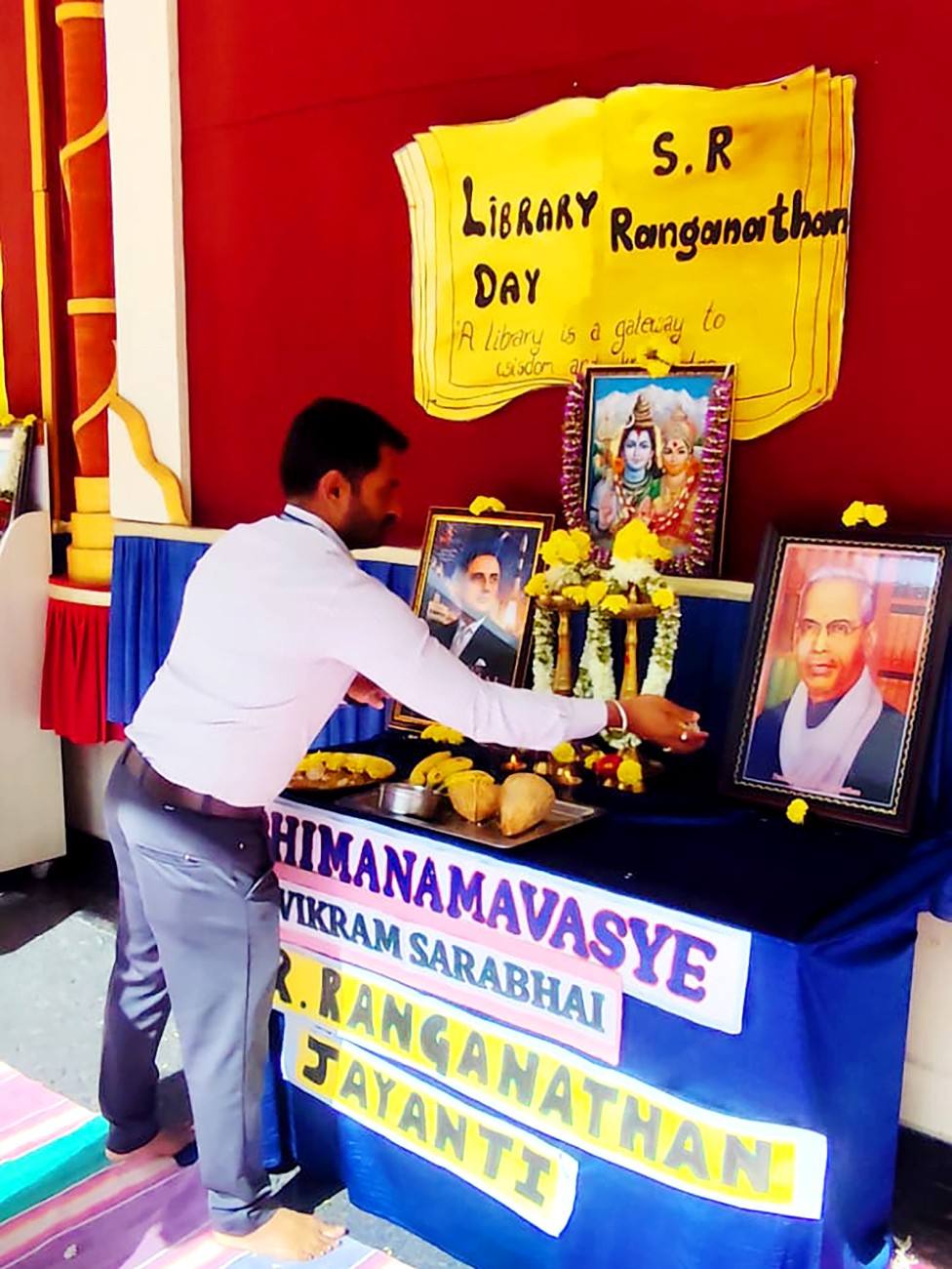 RVK - Vijayanagar Celebrates Dr. Vikram Sarabhai Jayanti, National Library Day, and Bhima Amavasya (2)