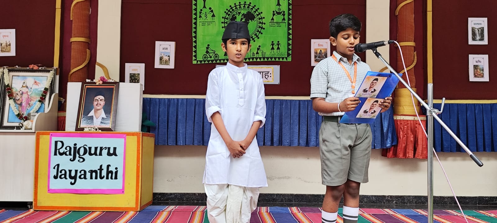 RVK - Vijayanagar Celebrates Rajguru Jayanti with Student Role Play and Tributes (3)