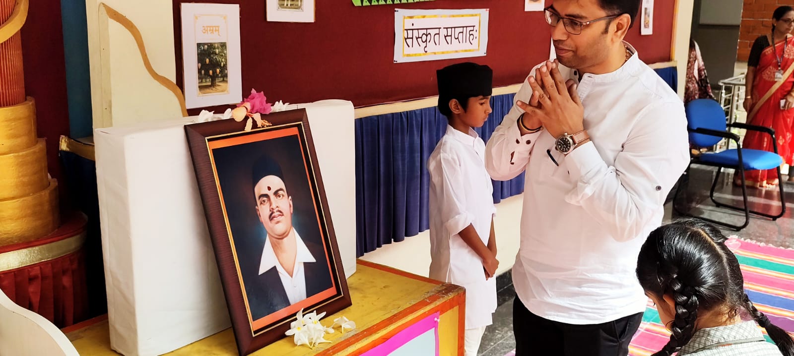RVK - Vijayanagar Celebrates Rajguru Jayanti with Student Role Play and Tributes (5)
