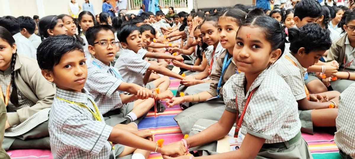 Students Celebrate Raksha Bandhan at RVK - Vijayanagar (10)