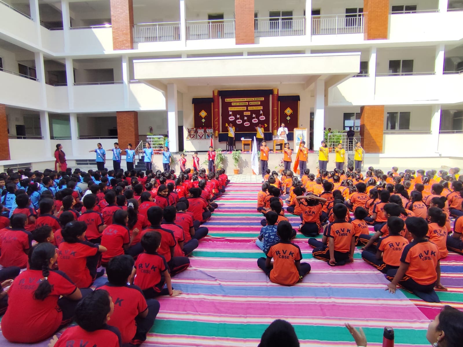 A Swearing-in-ceremony of Members of the Student Council in RVK - Vijayanagar -9