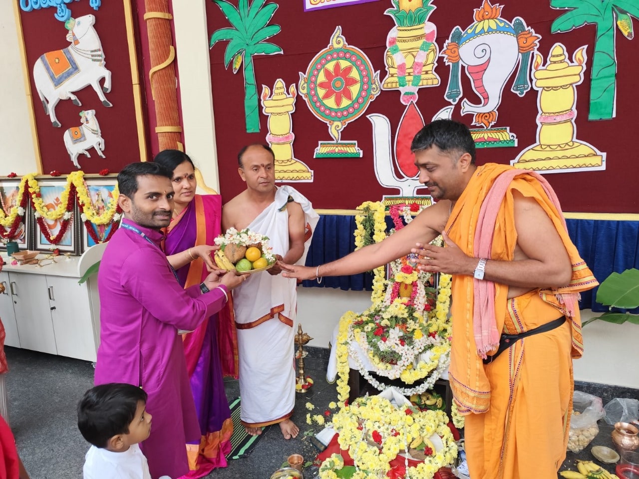 Ganapathi Homa and Satyanarayana Puja in RVK - Vijayanagar-8