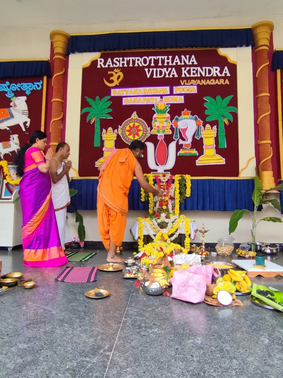 Ganapathi Homa and Satyanarayana Puja in RVK - Vijayanagar-9