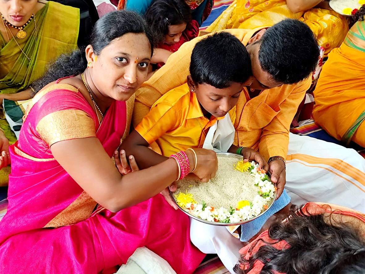 Aksharabhyasa And Vidyarabham in RVK - Vijayanagar1