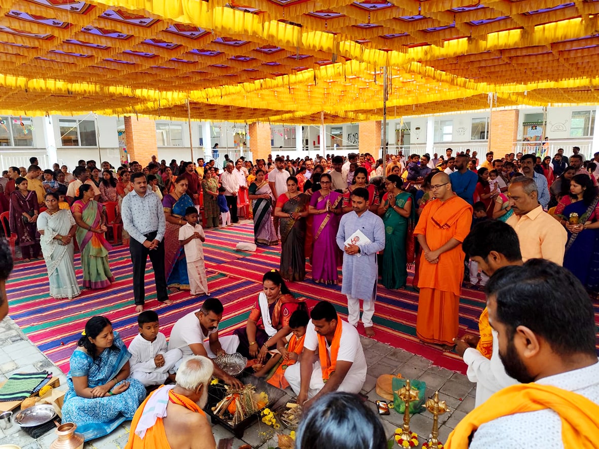 Aksharabhyasa And Vidyarabham in RVK - Vijayanagar10