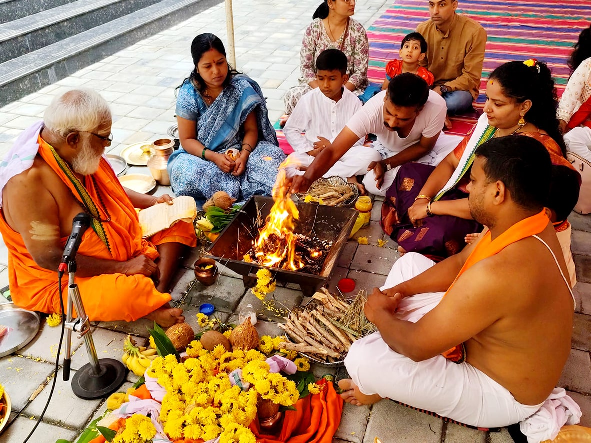 Aksharabhyasa And Vidyarabham in RVK - Vijayanagar18