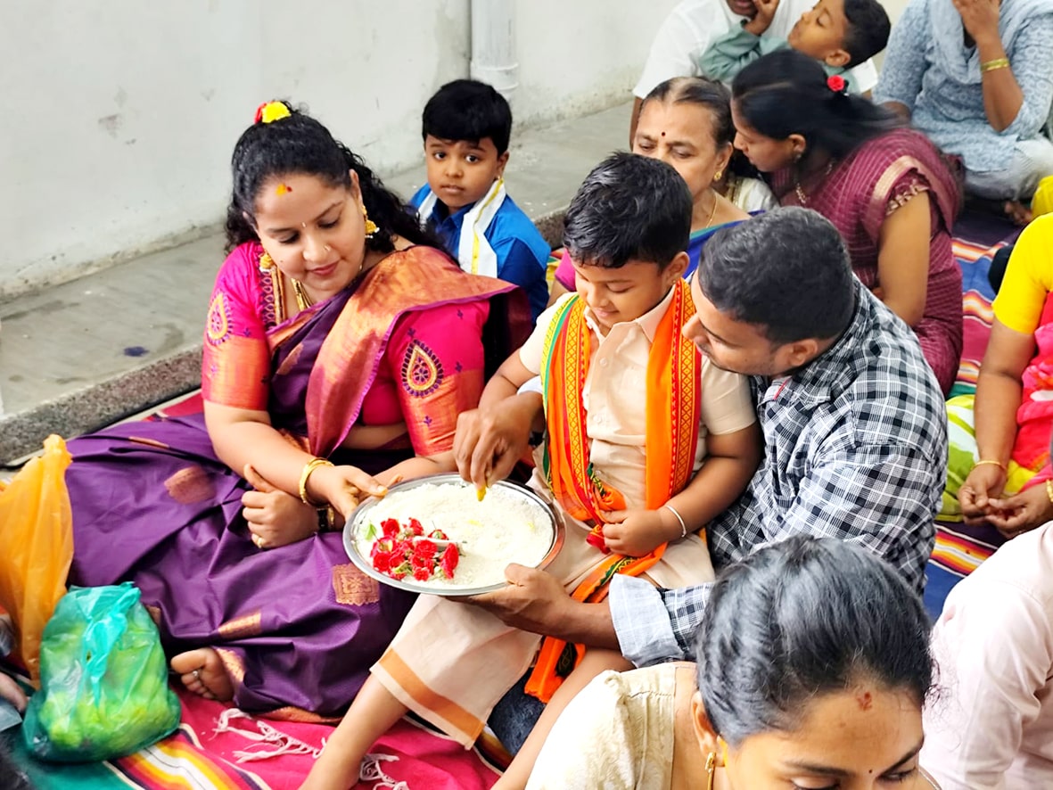 Aksharabhyasa And Vidyarabham in RVK - Vijayanagar2