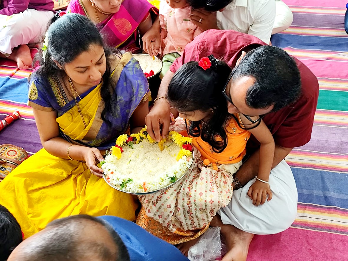 Aksharabhyasa And Vidyarabham in RVK - Vijayanagar5